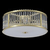 Миниатюра фото потолочная люстра crystal lux avenue pl4 brass | 220svet.ru