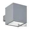 Миниатюра фото уличный настенный светильник ideal lux snif square ap1 grigio | 220svet.ru