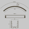 Миниатюра фото радиусный профиль внутренний к светодиодной ленте maytoni led strip  alm-3535r-b-in-90°-1.5m | 220svet.ru