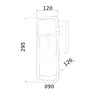 Миниатюра фото уличный настенный светильник elektrostandard lab 35001/d черный a061043 | 220svet.ru