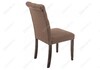 Миниатюра фото стул деревянный amelia dark walnut / fabric brown | 220svet.ru