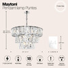 Миниатюра фото подвесная люстра maytoni puntes mod043pl-18ch | 220svet.ru