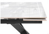 Миниатюра фото керамический стол раскладной woodville хилбри statuario cara / черный 588051 | 220svet.ru