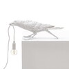 Миниатюра фото настольная лампа bird white playing | 220svet.ru