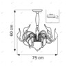Миниатюра фото потолочная люстра lightstar cigno collo bk 751027 | 220svet.ru