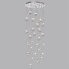 Миниатюра фото подвесная светодиодная люстра odeon light jemstone 5084/120l хром | 220svet.ru