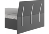 Миниатюра фото двуспальная кровать woodville ника 160х200 с основанием дсп эйхория qr-17 / графит 593606 | 220svet.ru