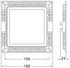 Миниатюра фото встраиваемый светильник deko-light led panel square 15 565158 | 220svet.ru