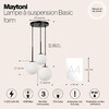 Миниатюра фото подвесной светильник maytoni basic form mod321pl-03b | 220svet.ru