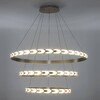 Миниатюра фото подвесной светодиодный светильник eurosvet chain 90163/3 сатин-никель | 220svet.ru