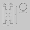 Миниатюра фото шинопровод круглый магнитный накладной-подвесной maytoni busbar trunkings flarity trx154-r-d650-bs | 220svet.ru