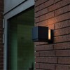 Миниатюра фото уличный настенный светодиодный светильник arte lamp belgrade a5193al-1bk | 220svet.ru