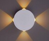 Миниатюра фото настенный светодиодный светильник arte lamp tamburello a1525ap-1wh | 220svet.ru