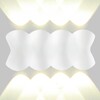 Миниатюра фото уличный настенный светодиодный светильник imex cross il.0014.0019-8-wh | 220svet.ru