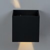 Миниатюра фото уличный настенный светодиодный светильник italline it01-a310 black | 220svet.ru