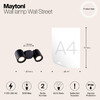 Миниатюра фото уличный настенный светильник maytoni wall street o010wl-02b | 220svet.ru