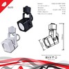 Миниатюра фото трековый однофазный светильник reluce technical 16022-9.3-001ct mr16 wt | 220svet.ru