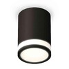 Миниатюра фото комплект накладного светильника ambrella light techno spot xs7422021 sbk/fr черный песок/белый матовый (c7422, n7121) | 220svet.ru