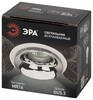 Миниатюра фото светильник встраиваемый декоративный эра kl103 wh/ch под лампу mr16 gu5.3 белый/хром б0056353 | 220svet.ru