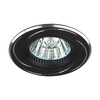 Миниатюра фото встраиваемый светильник эра алюминиевый kl34 al/bk | 220svet.ru