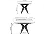 Миниатюра фото стол раздвижной стеклянный woodville рикла черный мрамор 553566 | 220svet.ru