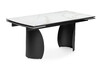 Миниатюра фото стол керамический раскладной woodville готланд белый мрамор 553534 | 220svet.ru