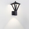 Миниатюра фото уличный настенный светодиодный светильник odeon light bearitz 6655/15wl черный | 220svet.ru