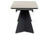 Миниатюра фото керамический стол раскладной woodville ливи бежевый/черный 588024 | 220svet.ru