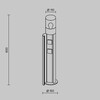 Миниатюра фото садово-парковый светильник maytoni amas o506fl-01b | 220svet.ru