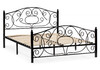 Миниатюра фото двуспальная кровать woodville викси черная 482085 160х200 | 220svet.ru