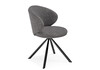 Миниатюра фото стул крутящийся woodville solomon серый 15601 | 220svet.ru