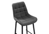 Миниатюра фото барный стул woodville алст к крутящийся темно-серый / черный 502127 | 220svet.ru