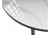 Миниатюра фото журнальный стол плумерия белый мрамор / черный | 220svet.ru