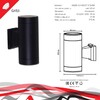 Миниатюра фото настенный светильник reluce 86225-9.2-002ct 2*gx53 bk | 220svet.ru