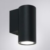 Миниатюра фото уличный настенный светодиодный светильник arte lamp torcular a1807al-1bk | 220svet.ru