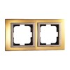 Миниатюра фото рамка 2-постовая mono electric chrome золото 106-440000-161 | 220svet.ru
