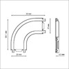 Миниатюра фото соединитель l-образный скругленный с токопроводом novotech shino 135207 | 220svet.ru