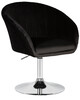Миниатюра фото кресло дизайнерское dobrin edison lm-8600-10674 черный велюр | 220svet.ru