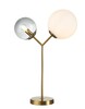 Миниатюра фото настольная лампа indigo duetto 11023/2t bronze v000114 | 220svet.ru