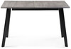 Миниатюра фото стол деревянный woodville колон лофт 120 25 мм бетон / черный матовый 489608 | 220svet.ru