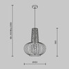 Миниатюра фото подвесной светильник maytoni roots mod193pl-01w1 | 220svet.ru