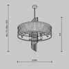 Миниатюра фото подвесной светильник maytoni frame mod174pl-06mg | 220svet.ru