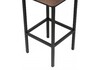 Миниатюра фото барный стул лофт ткань катания корица / черный матовый | 220svet.ru