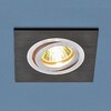 Миниатюра фото встраиваемый светильник elektrostandard 1051/1 bk черный 4690389083655 | 220svet.ru