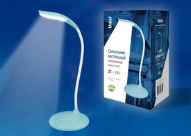 фото Настольная лампа (UL-00004140) Uniel TLD-558 Blue/LED/280Lm/5000K/Dimmer 220svet