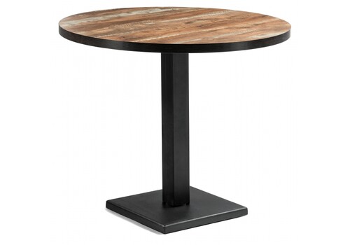 фото стол деревянный пенг дуб юкон / черный | 220svet.ru