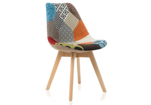 фото стул деревянный mille fabric multicolor | 220svet.ru