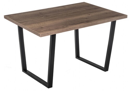 фото стол деревянный эльпатия 110 дуб велингтон / черный матовый | 220svet.ru
