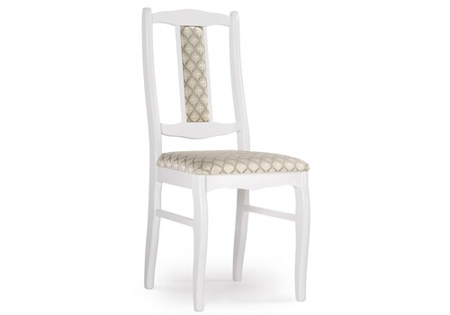 фото стул деревянный киприан белый / бежевый | 220svet.ru