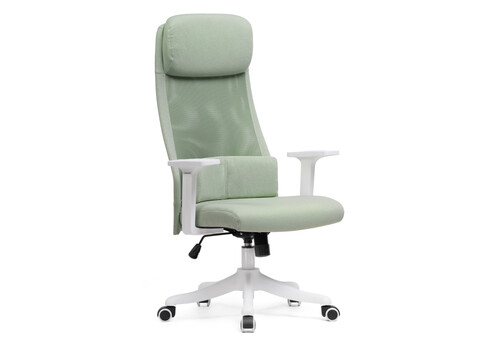 фото компьютерное кресло woodville salta light green / white 15396 | 220svet.ru